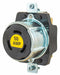 Locking Receptacle Blk 600VAC/250VDC
