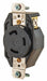 Locking Receptacle Black 125VAC 2 HP 30A