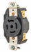 Locking Receptacle Black 347/600VAC 20A