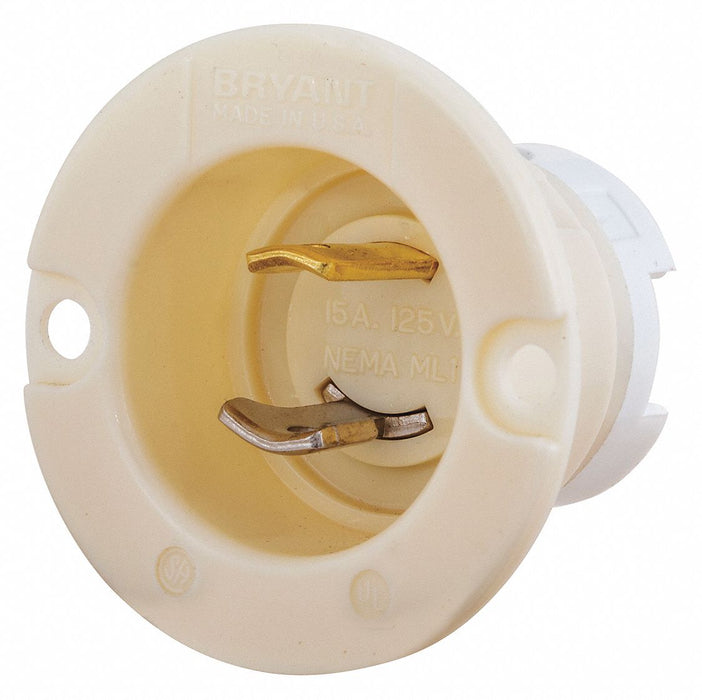 Mdg Flg LckInl 15 A White ML-1P Nylon