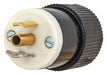 Locking Plug 125VAC Nylon Black/White
