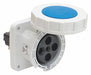 Pin and Sleeve Receptacle Blue 3 HP