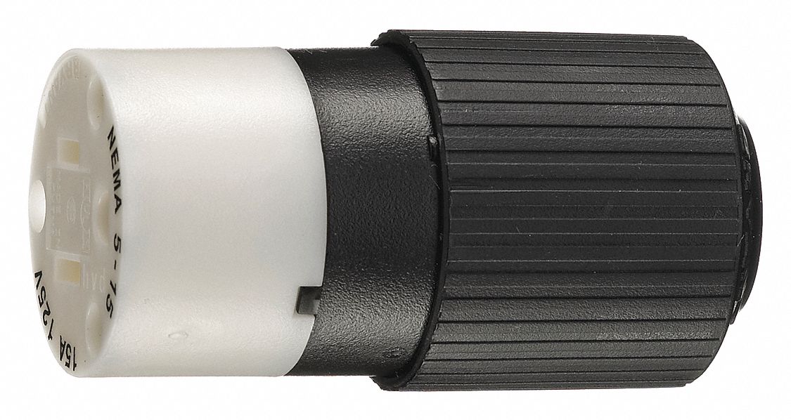 Blade Connector Black/Wht 15A Industrial