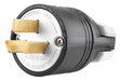 Straight Blade Plug Gray 125/250VAC