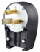 Angle Straight Blade Plug Blk/Wht 2.0 HP