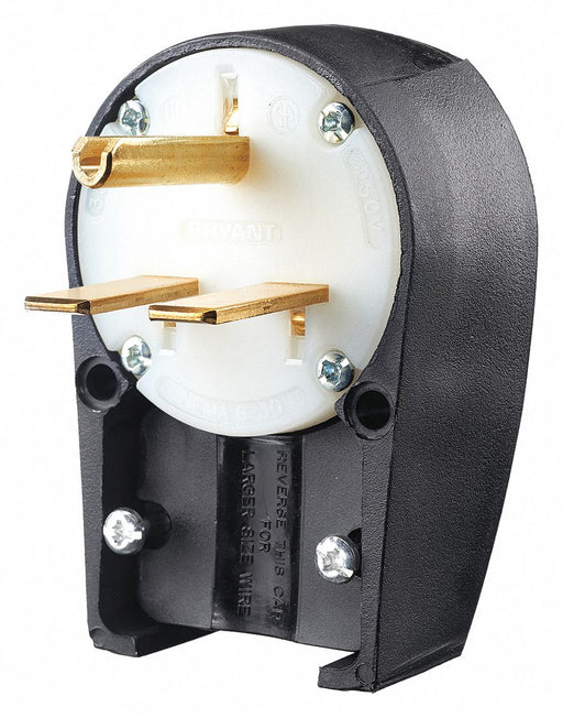Angle Straight Blade Plug 2.0 HP 250VAC