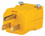 Straight Blade Plug Yellow 0.5 HP 125VAC