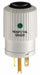 Straight Blade Plug White 1.0 HP 125VAC