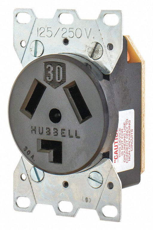 Receptacle 30A 2.0 HP 3 Poles 3 Wires