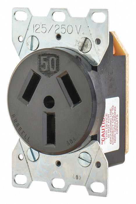 Receptacle 50A 3.0 HP 3 Poles 3 Wires