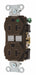 Receptacle Brown 20A Nylon 1.0 HP