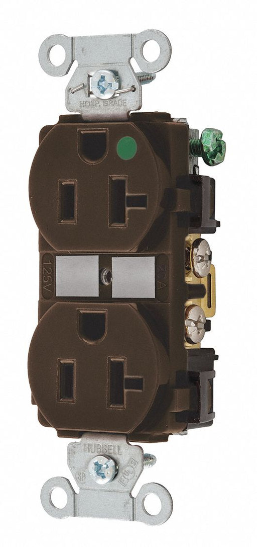 Receptacle Brown 20A Nylon 1.0 HP