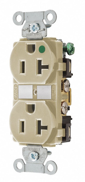 Receptacle Ivory 20A 1.0 HP 3 Wires