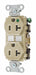 Receptacle Ivory 20A 1.0 HP 3 Wires