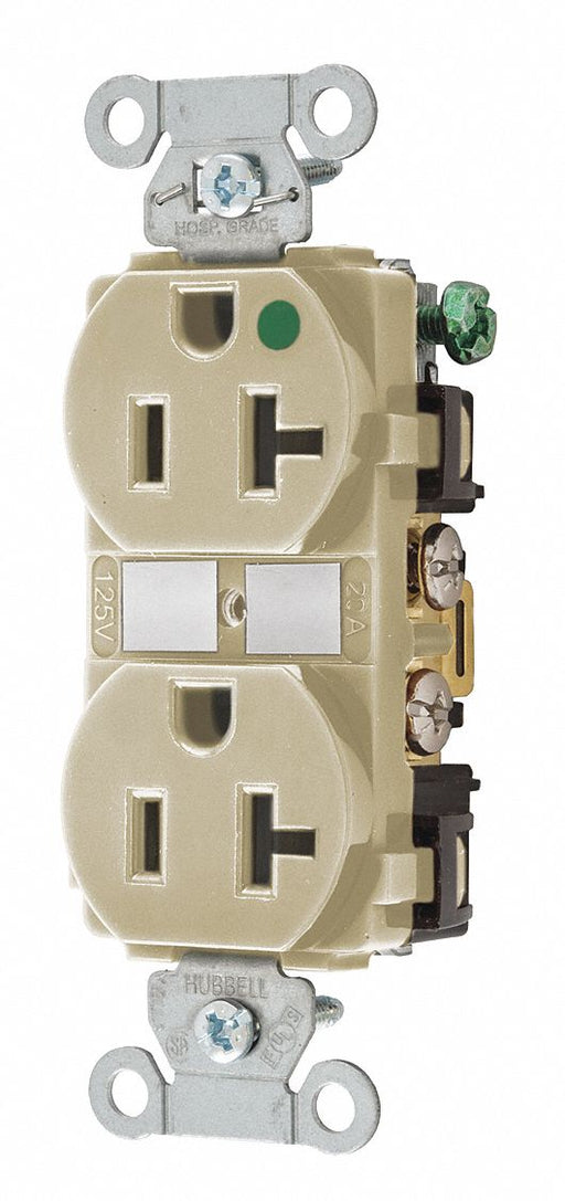 Receptacle Ivory 20A 1.0 HP 3 Wires
