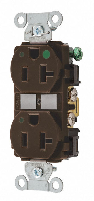 Receptacle Brown 1.0 HP Mounting Flush