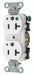 Receptacle Wht 20A Nylon 1.0 HP 2 Poles