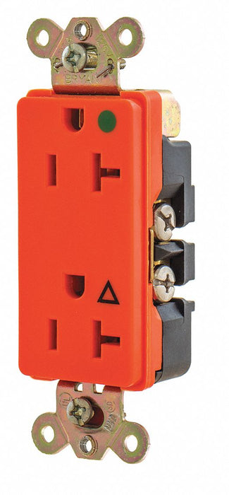 Receptacle Orange 20A 1.0 HP 2 Poles