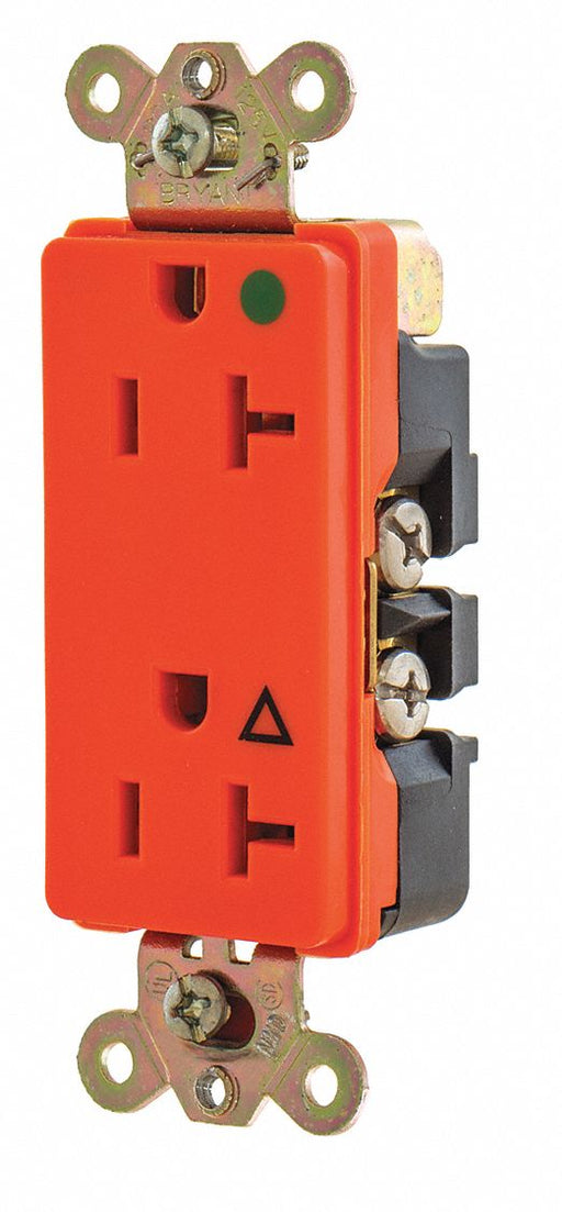 Receptacle Orange 20A 1.0 HP 2 Poles