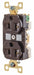 Receptacle Brown Nylon 1.0 HP 2 Poles