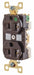 Receptacle Brwn 20A Nylon 1.0 HP 2 Poles