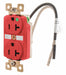 Receptacle Red 20A Nylon 2 Poles