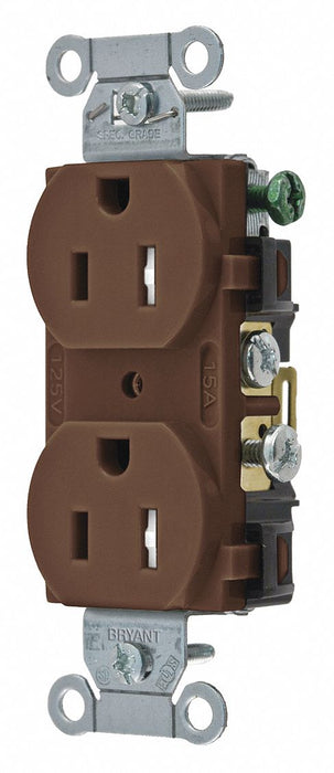 Receptacle 15A Nylon 0.5 HP 2 Poles