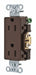 Receptacle Nylon 0.5 HP 2 Poles 125VAC