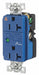 Receptacle Blue Nylon 1.0 HP 125VAC