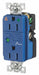 Receptacle Blue 15A Nylon 0.5 HP 2 Poles