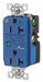 Receptacle Blue 20A Nylon 1.0 HP 2 Poles