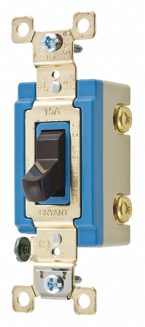 Wall Switch Brown 15A 2-Pole Switch