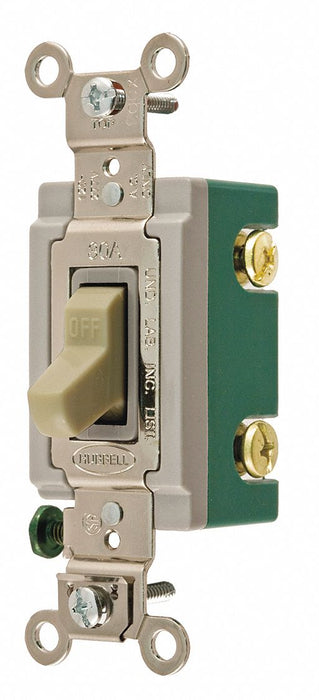 Switch Ivory 30A 2-Pole Switch 1 to 2 HP