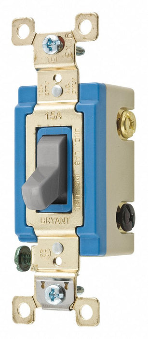 Wall Switch Gray 15A 4-Way Switch