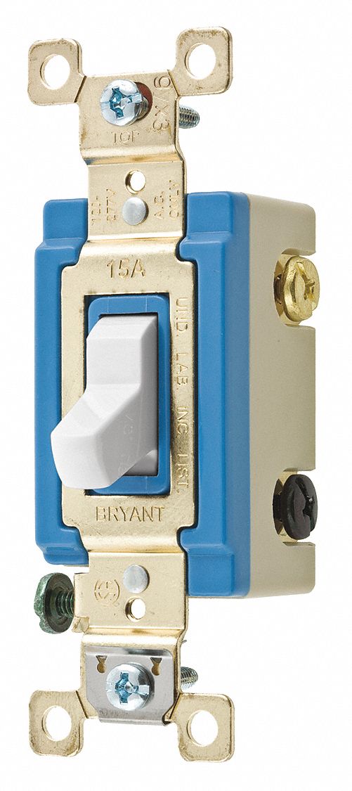 Wall Switch White 15A 4-Way Switch