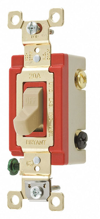 Wall Switch Ivory 3-Way Switch 1 to 2 HP