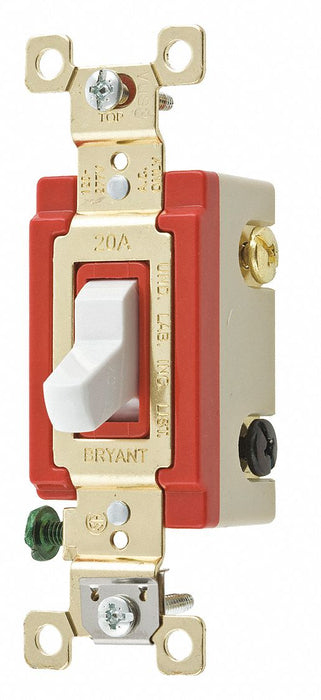 Wall Switch White 4-Way Switch 1 to 2 HP