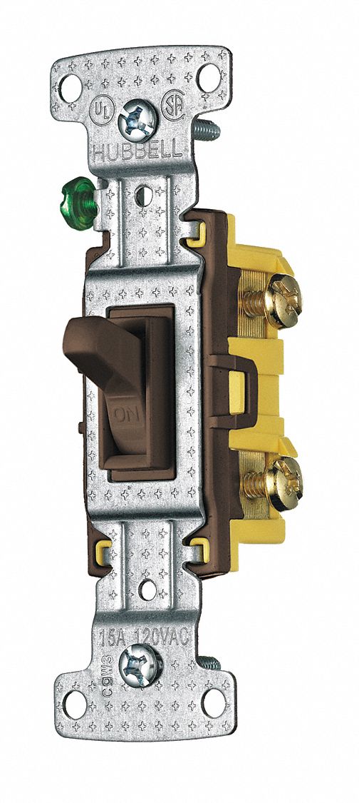 Wall Switch Brown 1-Pole Switch 1/2 HP
