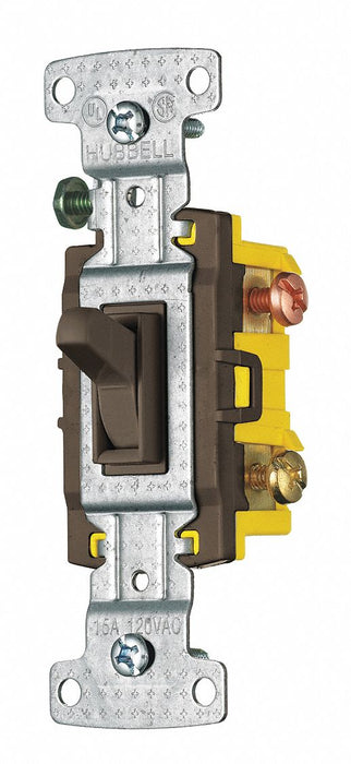 Wall Switch Brwn 15A 3-Way Switch 1/2 HP