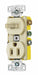 Combo Device Ivory 1P Switch and Recpt