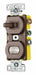 Combo Device Brown 1P Switch/Pilot Light