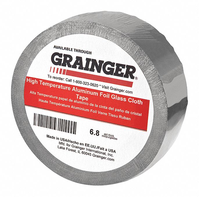 Foil Tape 3/4 in x 36 yd Aluminum PK48