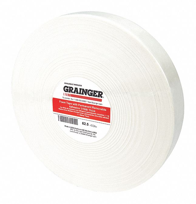 FoamTape White 36ydL 3/4inW PK12