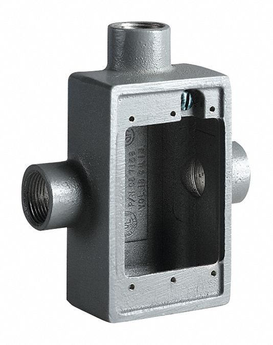 Device Box 1/2 Hub Shallow 1 Gang