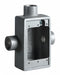 Device Box 1/2 Hub Shallow 1 Gang
