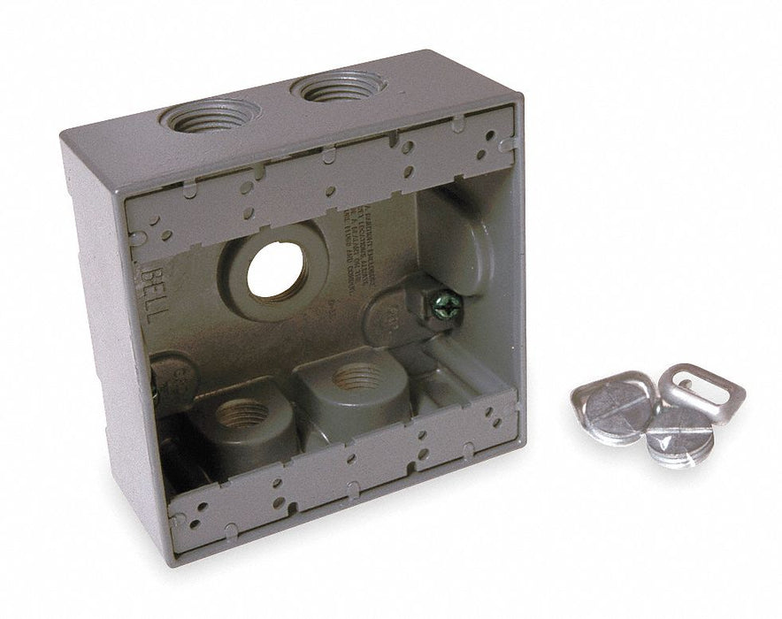 Weatherproof Box 2 in Hub Aluminum