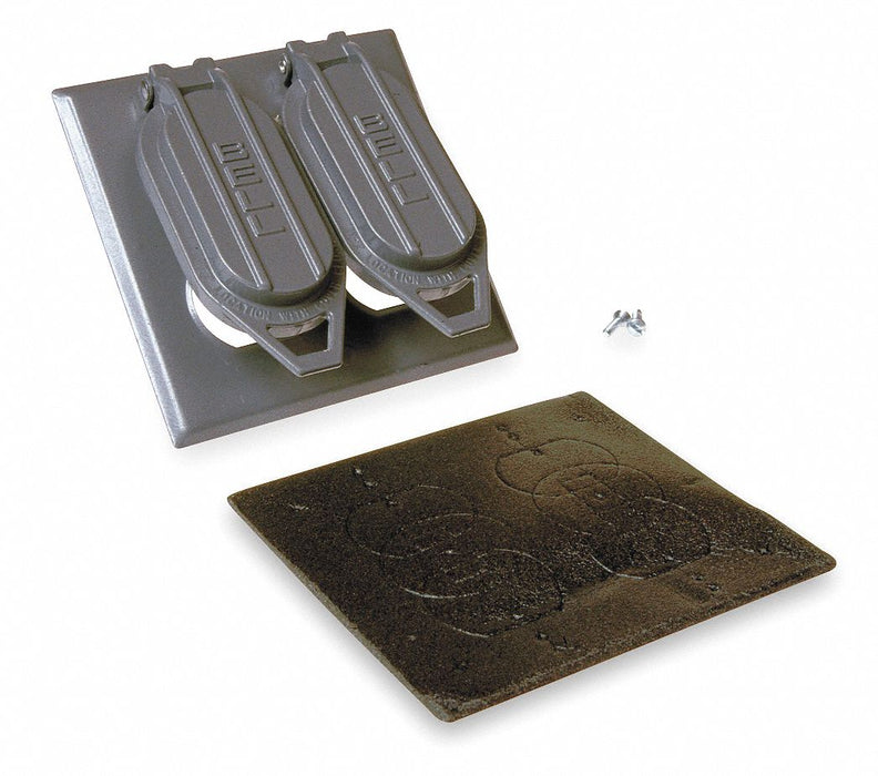 Weatherproof Cover Die-Cast Zinc Gray