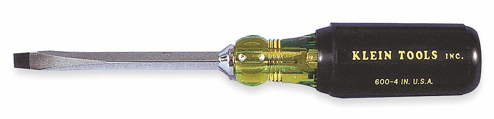 Screwdriver Slotted 5/16in Black Square