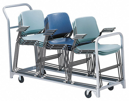 Folding/Stacked Chair Cart 67x22x43-1/4