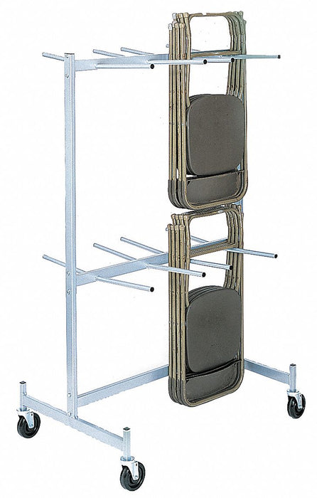 Folding Chr Strg Cart 48 Chairs 500 lb.